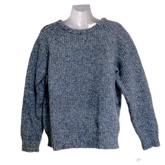 MILLBURN CO Lambs Wool Pullover Sweater Blue Unisex Mens Large - Picture 1 of 10